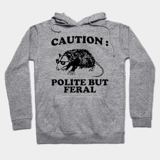 Polite but feral possum Hoodie